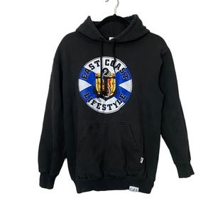 East Coast Lifestyle Men’s Size Small Black Pullover Hoodie Nova Scotia